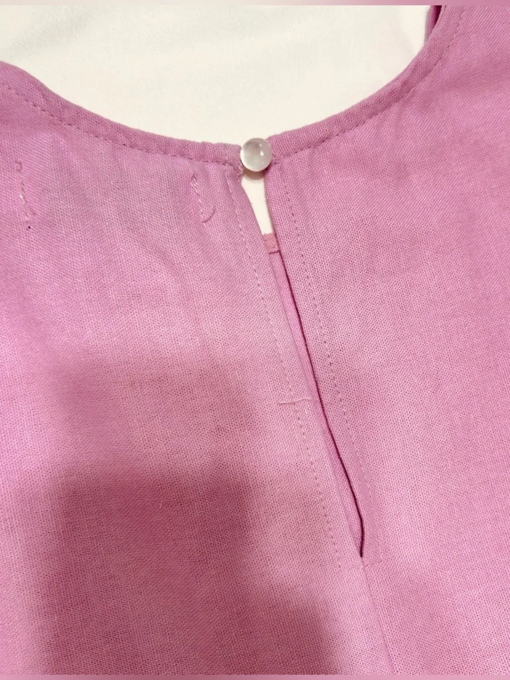 Petal & Pup Ruffle Sleeve Tiered Cotton/Linen Lilac Babydoll Mini Dress Size 2 - Picture 5 of 10